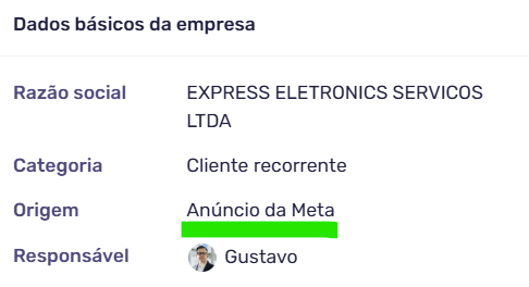 de qual anúncio veio o lead no WhatsApp