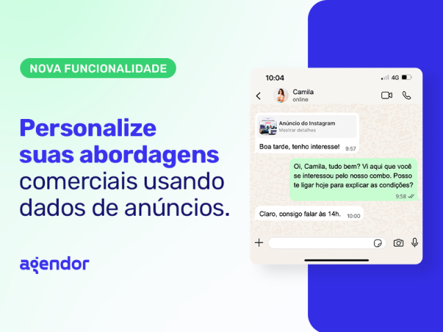 de qual anúncio veio o lead no WhatsApp