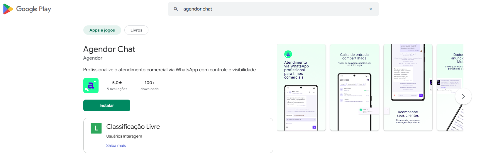 app agendor chat google play