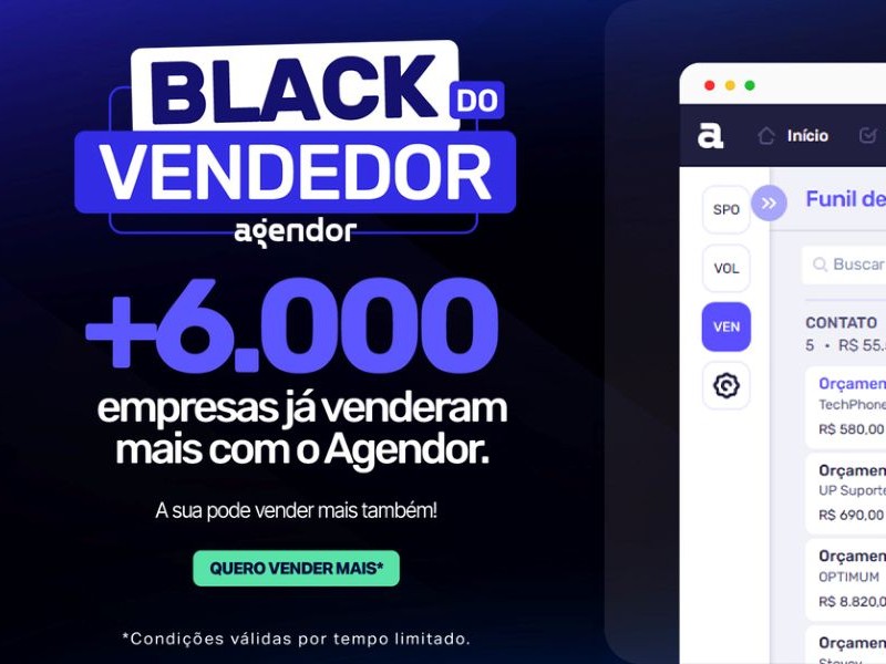 black friday agendor 2026