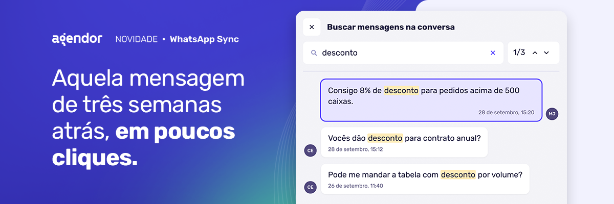 busca na conversa melhorias do whatsapp sync