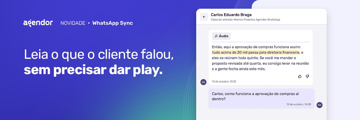 transcrição de áudios whatsapp sync
